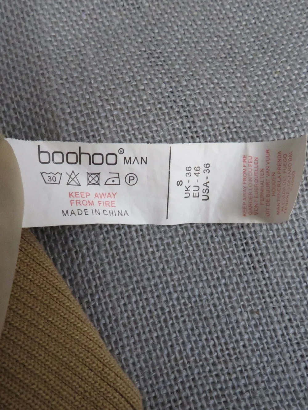 boohoo Long Bomber Jacket in Beige
